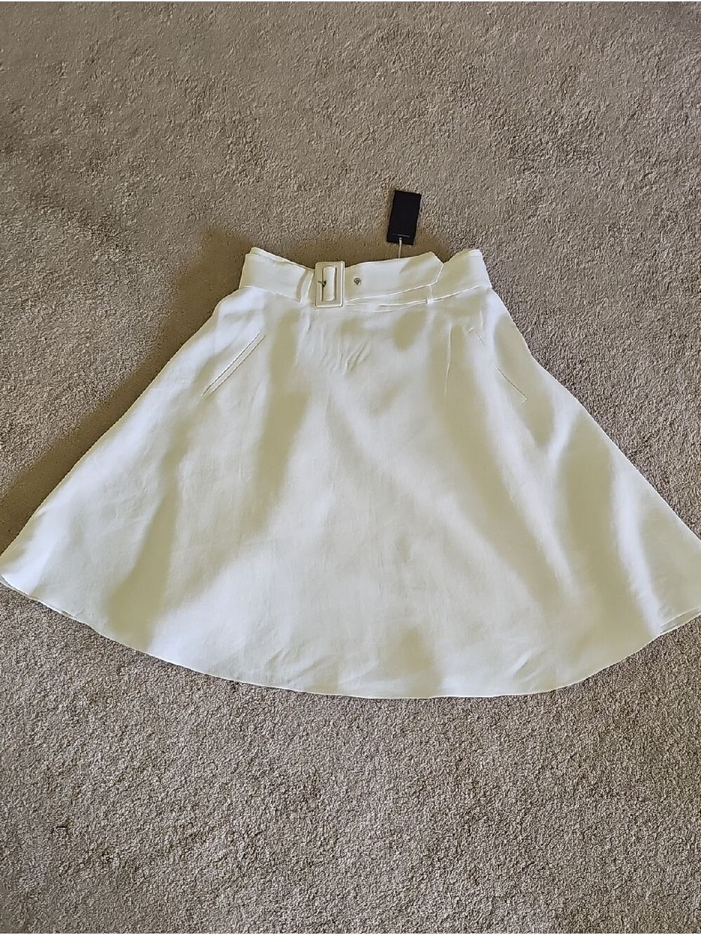Ralph Lauren Purple Label Cream A Line Skirt Large